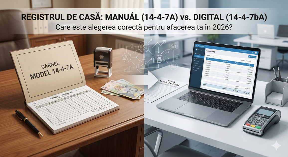 📑 Registrul de Casă: 14-4-7A sau 14-4-7bA? Ce alegem în 2026?